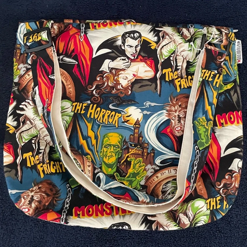 Monsters Cloth Canvas Over the Shoulder Bag - Picture 10 of 16